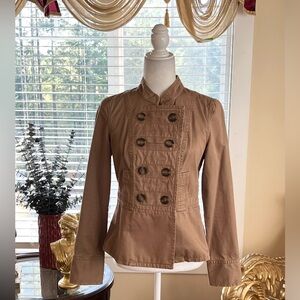 Old Navy Women's Brown Double-Breasted Utility Jacket